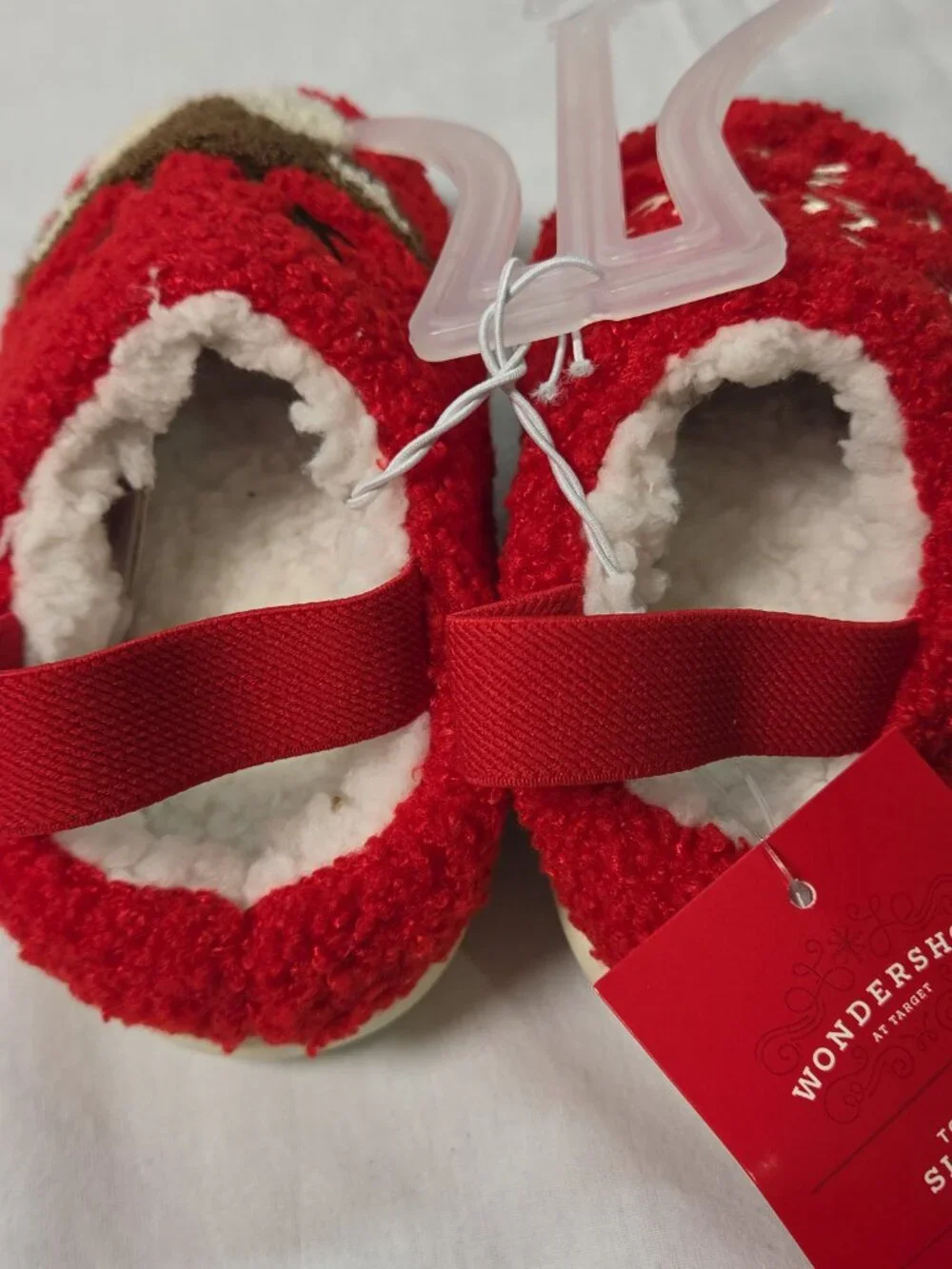 Cabin Crew Scuff Slippers Toddler Wondershop Red Reindeer 7-8T M House shoes